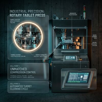 Speed Tablet Press Machine GZPK-45/55 Automatic Tablet Weight Control High-Speed Rotary Press D B Tooling προμηθευτής